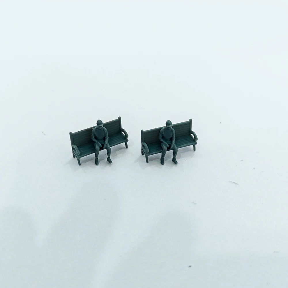 Yao's Studio LYTS025 1/64 1/87 S échelle parc loisirs figurines, bancs, vélos, disposition des trains modèles