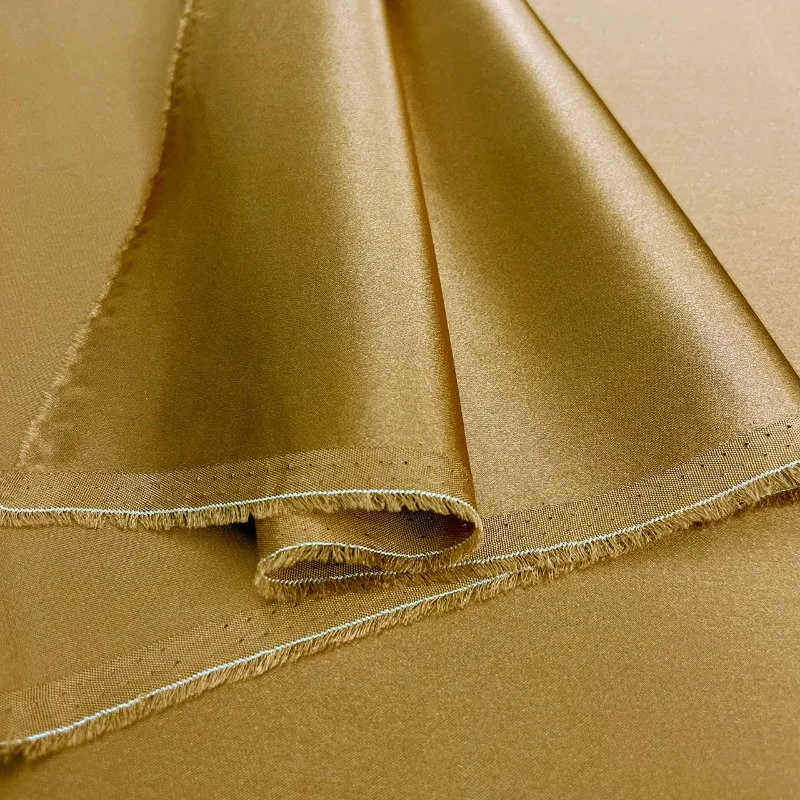 19 Mmi  White Silk Plain Crepe Satin 100% Mulberry Silk Chinese Style Silk High Quality Clothing Fabric Shirt Pants Dress
