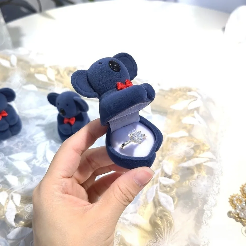 

Мини-лев, флокированная шкатулка для драгоценностей в виде животных, крокодил, осьминог, щенок, коробка для колец, креативный многофункциональный органайзер для ожерелья с коалой, предложение