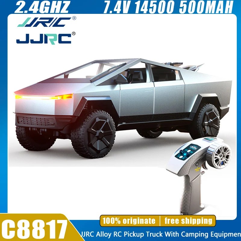 JJRC C8817 RC автомобиль из сплава Rc Cybertruck Offroad Моделирование кемпинга Пикап Модель на заказ Детские игрушки Подарки для мальчиков