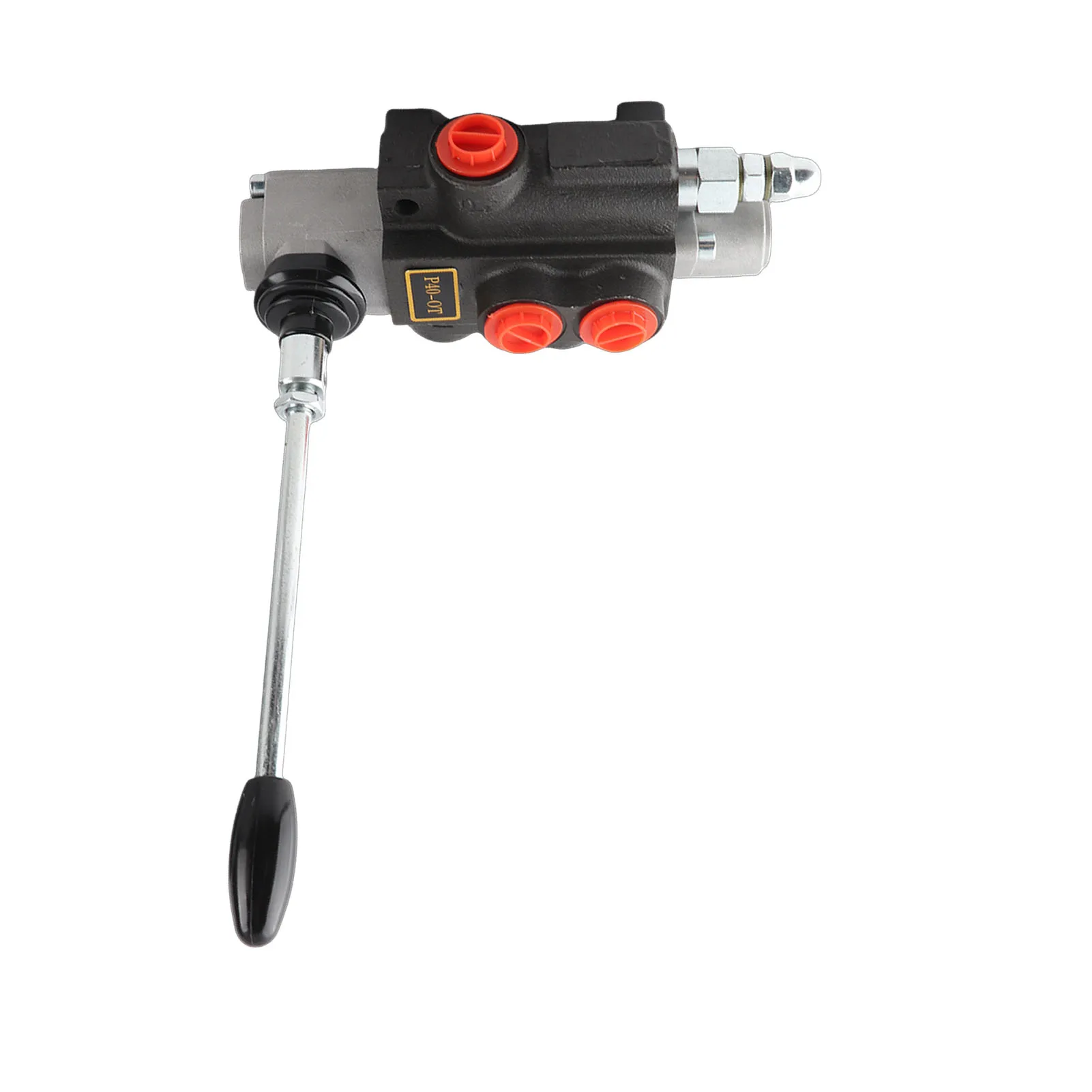 Hydraulic Flow Control Valve Kit 1 Spool Double Acting with Adjustable Relief Bar Control Handle Tractor Accessory