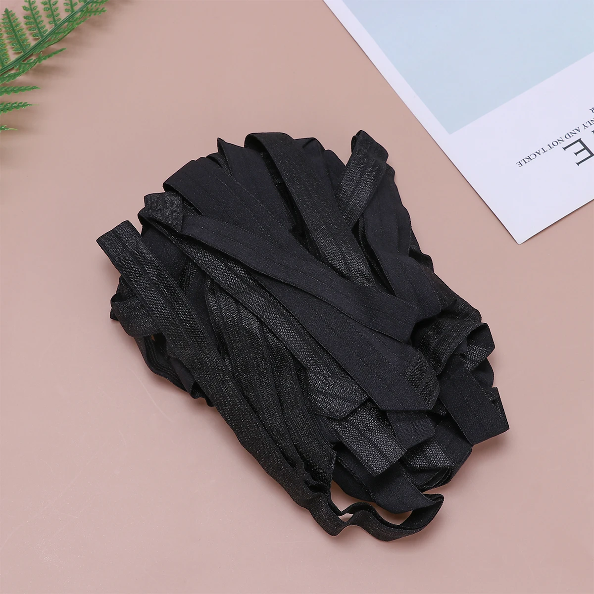 

1pc Elastic Ribbon Band 20m Length Polyester Edge Knitted Sewing Elasticity DIY Craft Supplies Packaging Strap