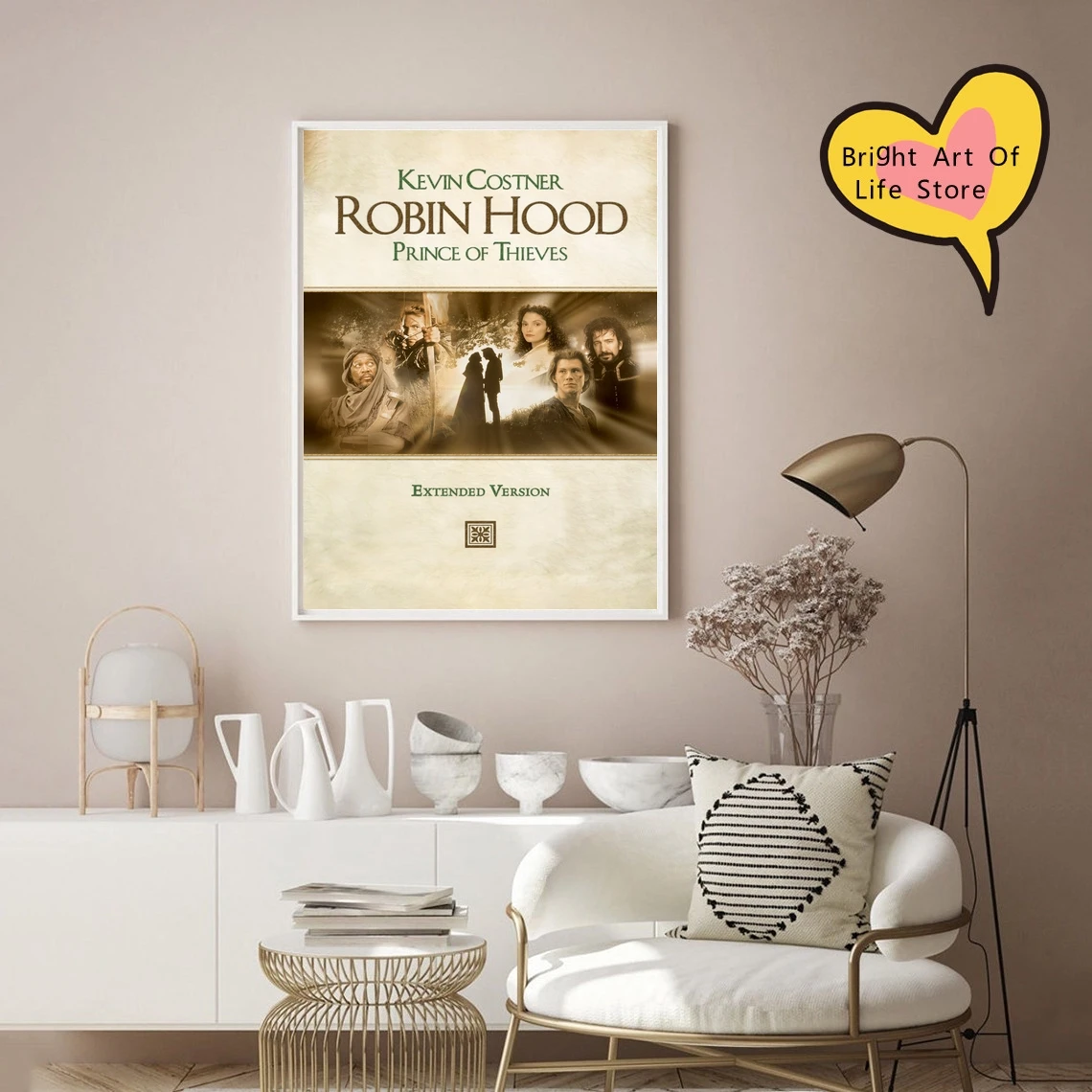 Robin Hood Prince of Thieves (1991) Movie Poster Cover Photo Print Canvas Wall Art Home Decor (Unframed)