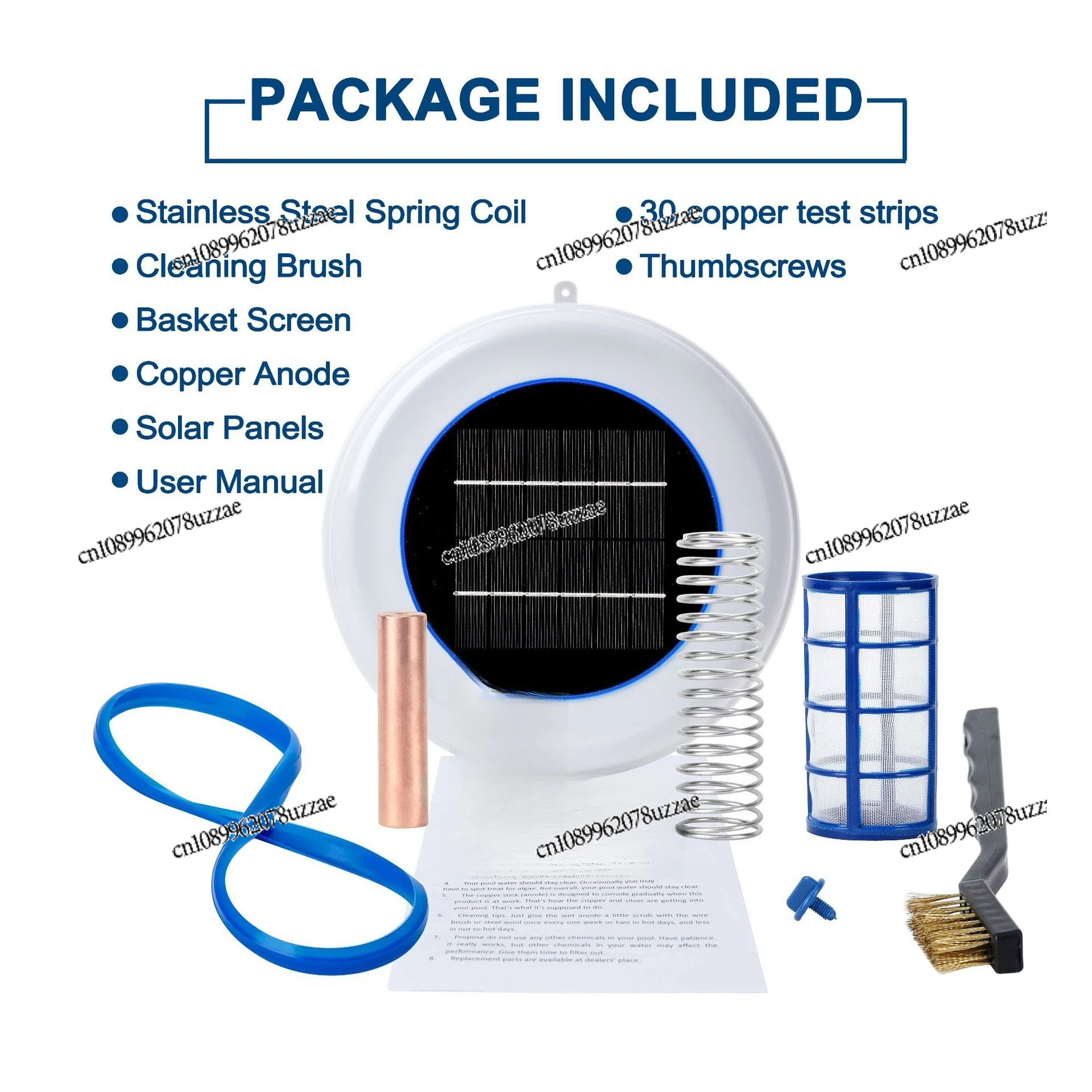 Solar Copper Silver Ion Swimming Pool Water Purifier Pool