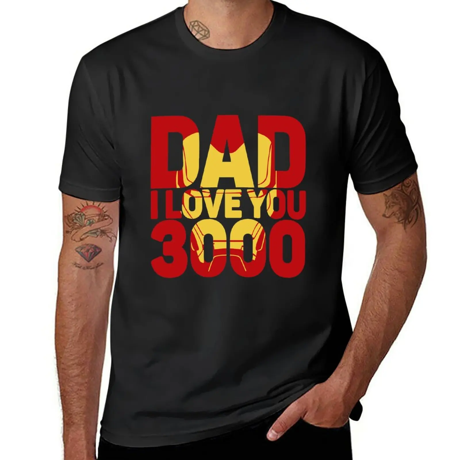 New Dad I Love You 3000 T-Shirt kawaii clothes Anime t-shirt black t shirt Men's t-shirts