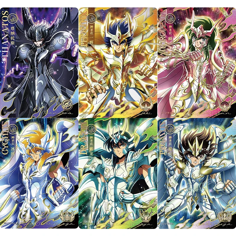 KAYOU Genuine Saint Seiya Full Box Collection Cards MR UR QR Rare Parallel Foil Card Athena Pope Poseidon Knights for Zodiac TCG