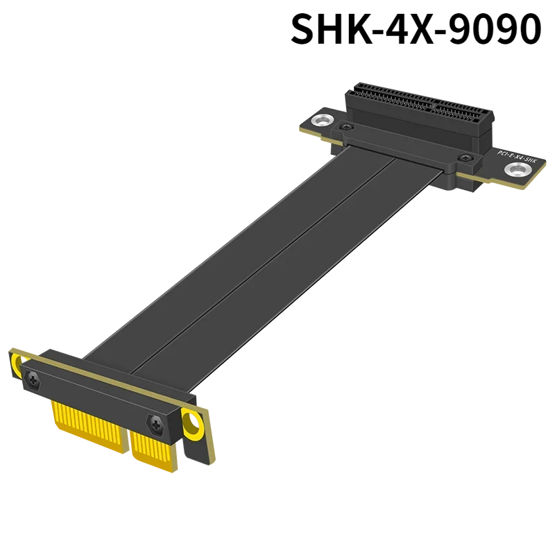 Przedłużacz PCI-e 3.0x4 do x4 PCI Express konwersję 4x Graphics SSD RAID Extender karta rozszerzająca pionowy 90 ° 180 ° SHK-4X-9090