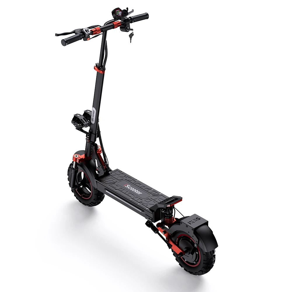 iScooter iX5S E-scooter met 48V15Ah accu, 1000W motor, EABS remsysteem, 11 inch off-road banden, geschikt voor volwassenen en stadsgebruik.