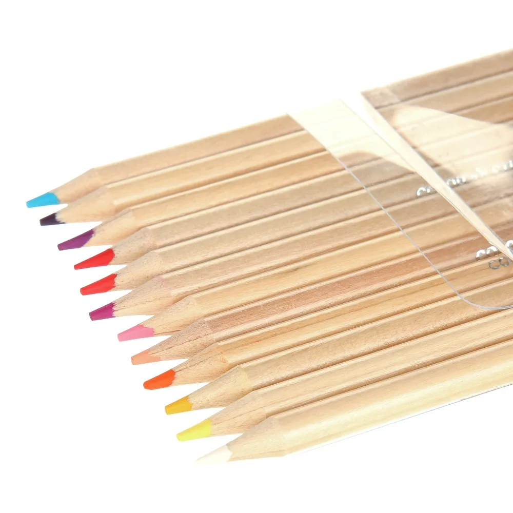 Soft Core Colored Pencils Set 24 Unique Vibrant Colors for Artists Kids Adults Drawing Sketching Shading Blending Art Supplies view 4