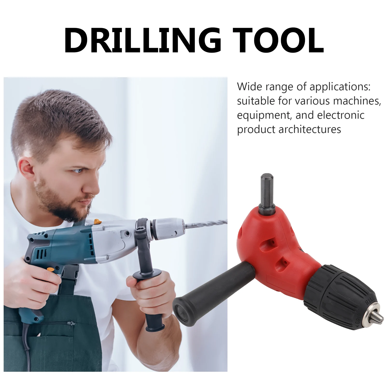 

1pc Electric Drill Corner Bending Angle Right Universal Bender 90 Degree Steel Plastic Turning Tool For Machines Electronic