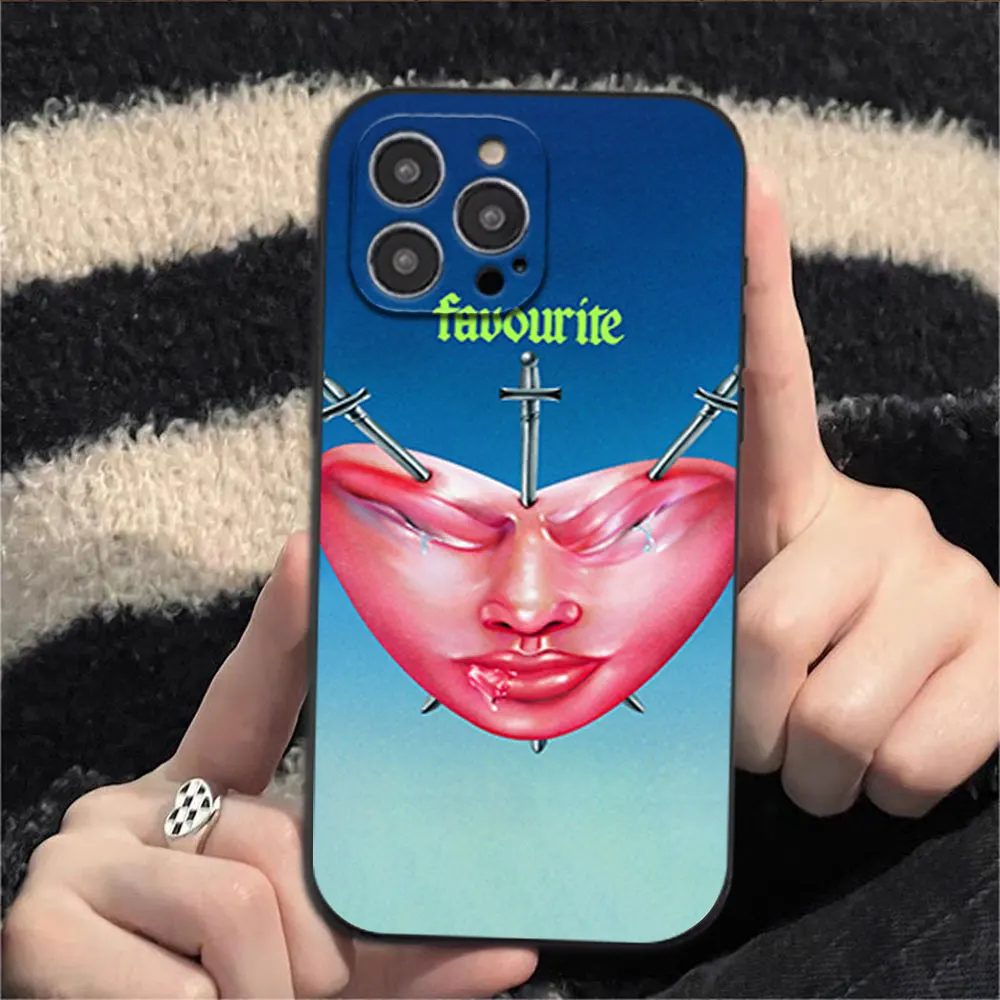 Band F-Fontaines D C Romance Phone Case for iPhone 12 11 13 14 15 16 Max Pro Plus Black Soft Silicone shell