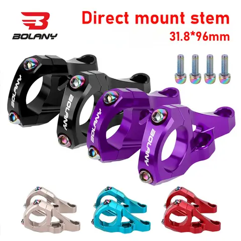 BOLANY direct mount stem 31.8mm Bike double stem Dual Crown Fork downhill handlebar stem for Mountain bike electric motorcycle