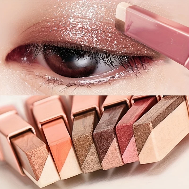 Velvet Gradual Change Two Color Eye Shadow Stick Lazy People Two Color Eye Shadow Stick