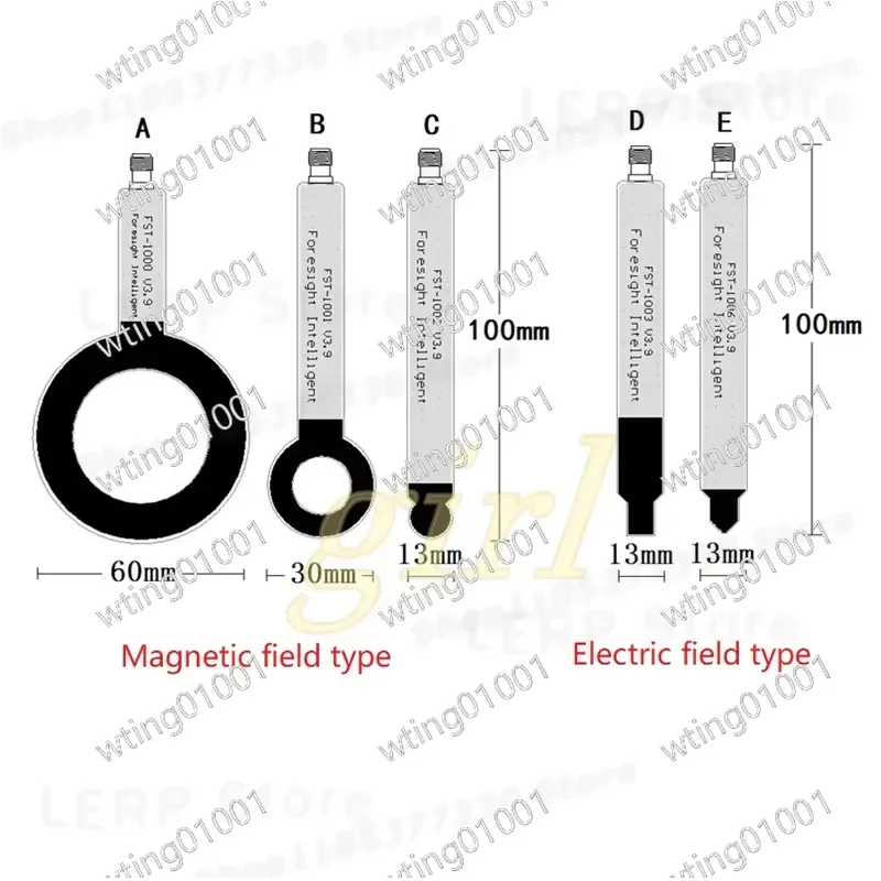 for EMC EMI Near Field Probe 9KHz to 6GHz Magnetic Electric Antenna for Conduction Radiation Rectification Spot Detection