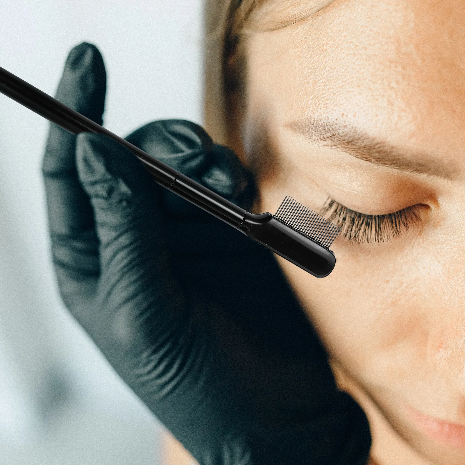 1 zestaw szczoteczki do brwi i rzęs z długą rączką, narzędzie do makijażu dla kobiet, praktyczny modelujący przyrząd do pielęgnacji, uniwersalna szczoteczka