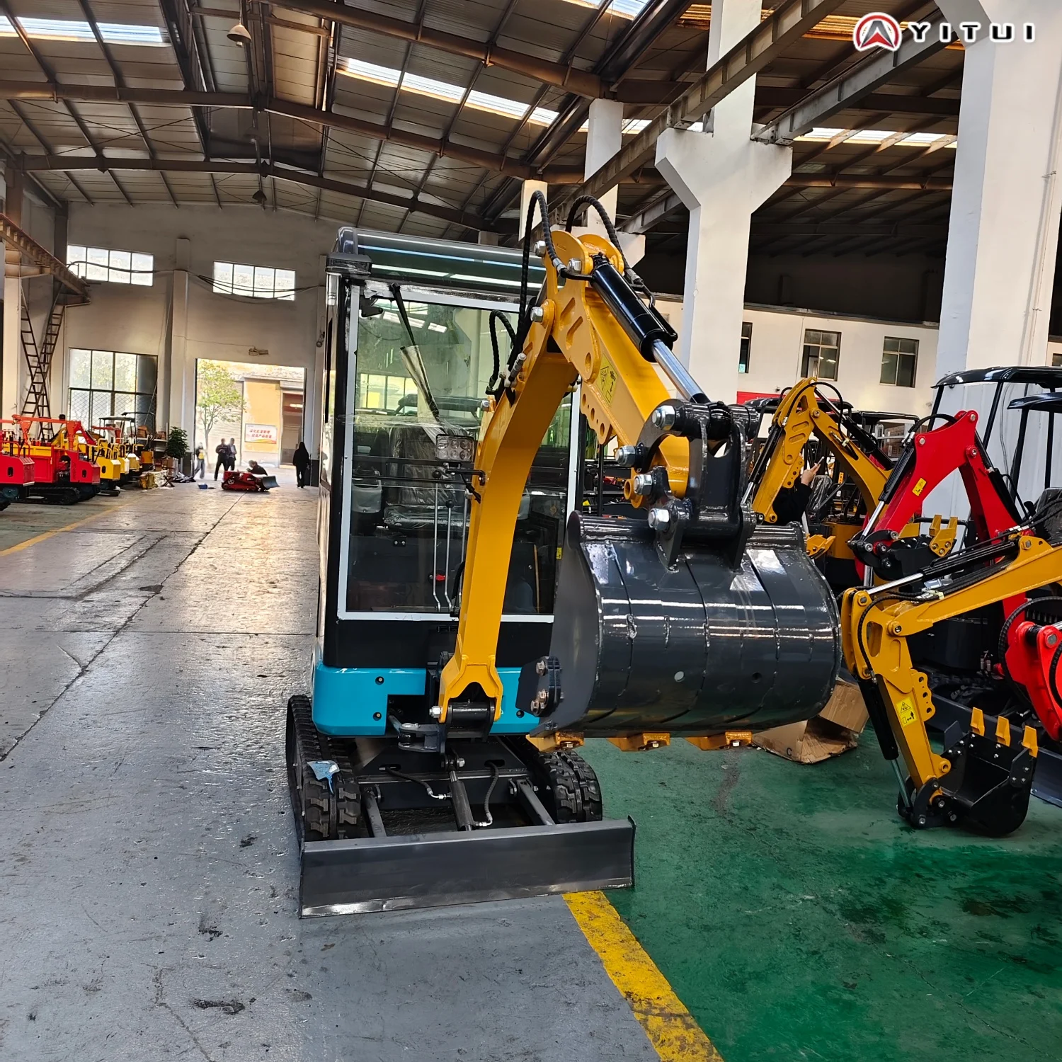 حفارات صغيرة مخصصة 2 طن مع كابينة متعددة الوظائف 1 طن وحفارات صغيرة 1.5 طن مع ملحقات متعددة #6