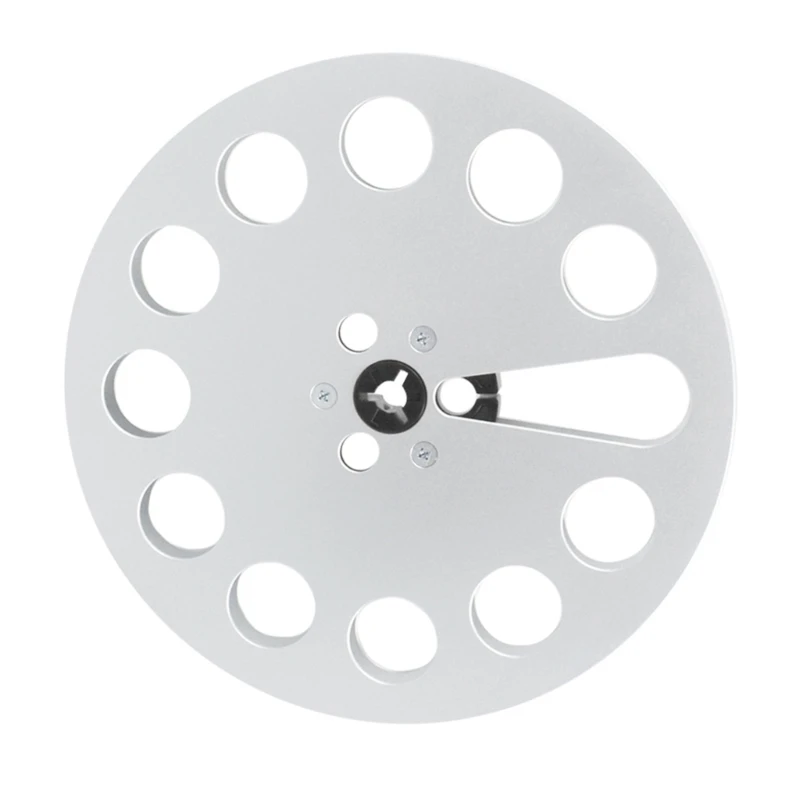 1/4Inch 7Inch Aluminum Take Up Reel with 11 Holes for Professional Auditory Recording