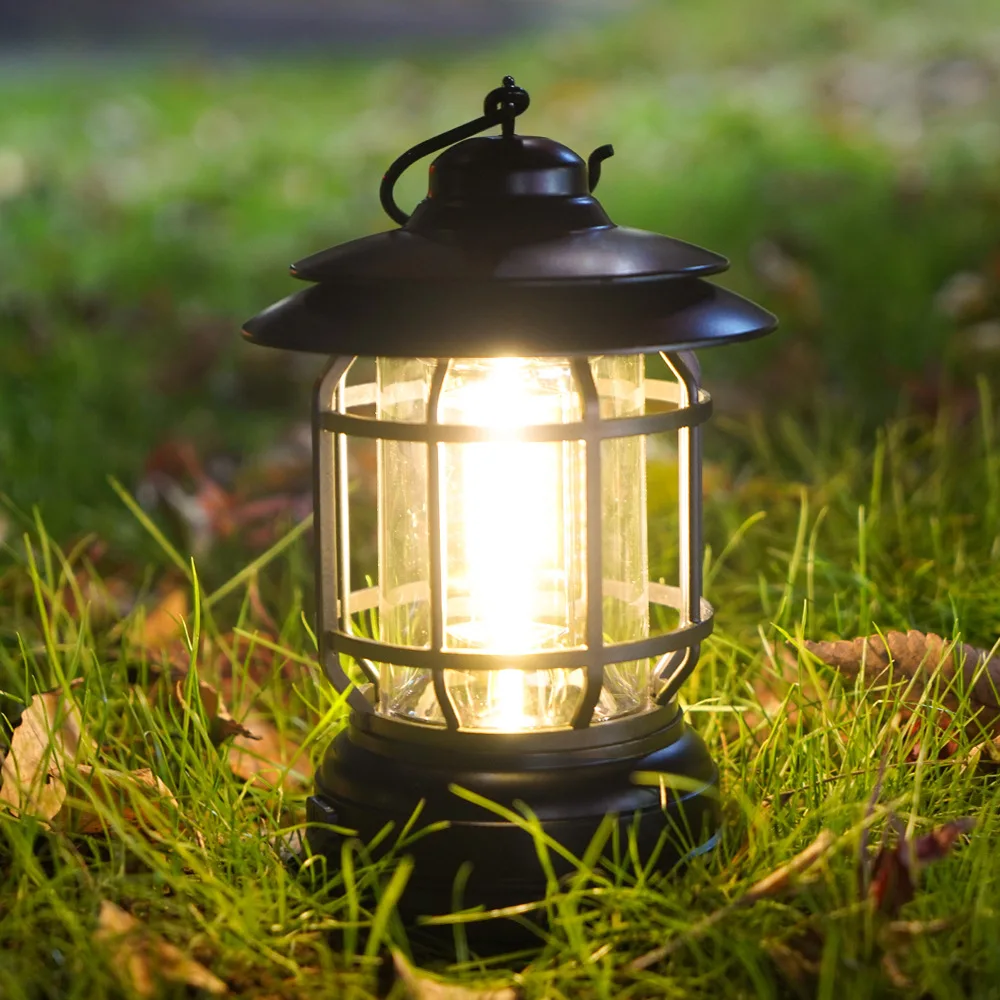 4 Kleuren Outdoor Camping Licht Retro Led Slaapkamer Nachtlamp Voor Partij Draagbare Zaklamp Lantaarn Lamp