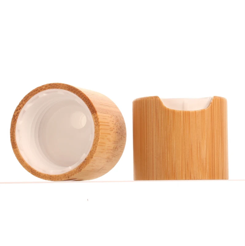 10pack Customize Bamboo Flip Cap Top Cap 24/410 for Daily Use Home Use Shampoo and Body Lotion Bottle 18-410 20mm Bamboo Cap