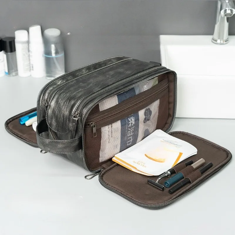 

Сумка для туалетных принадлежностей, портативная дорожная деловая поездка, мужские косметички, сумки для хранения туалетных принадлежностей для ухода за кожей