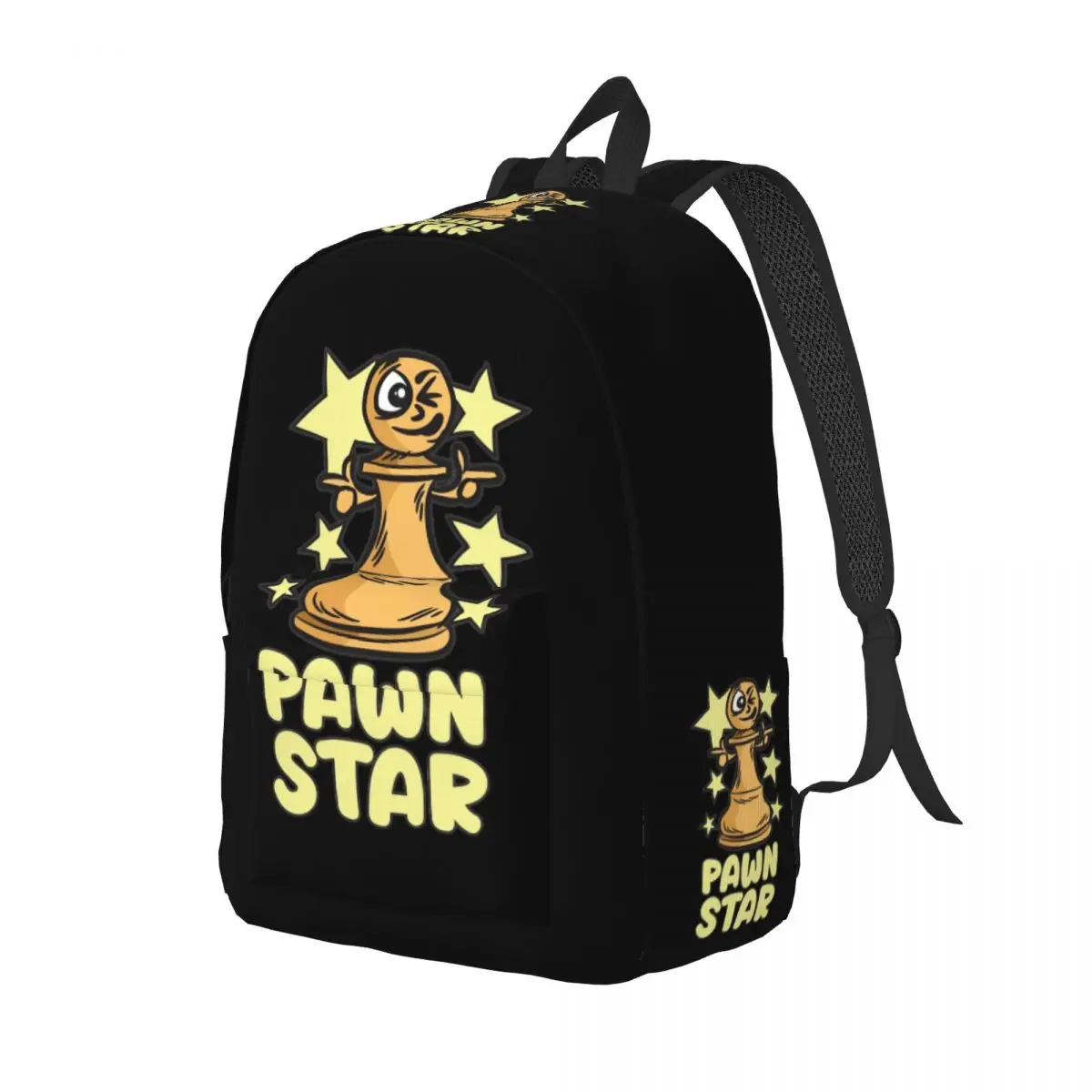 TV Series Pawn Star Chess Player Swedish Backpack for Men Women Cool High School Business Daypack College Shoulder Bag Outdoor