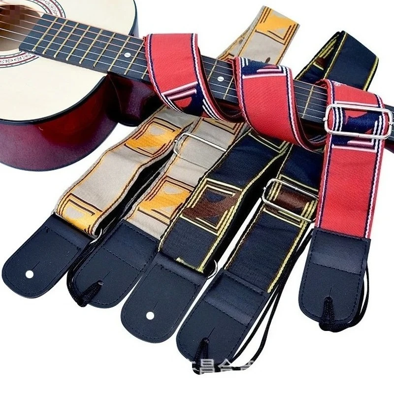 1pc Embroidery Guitar Strap Le - Leather Classic Strap ulasan dan harga