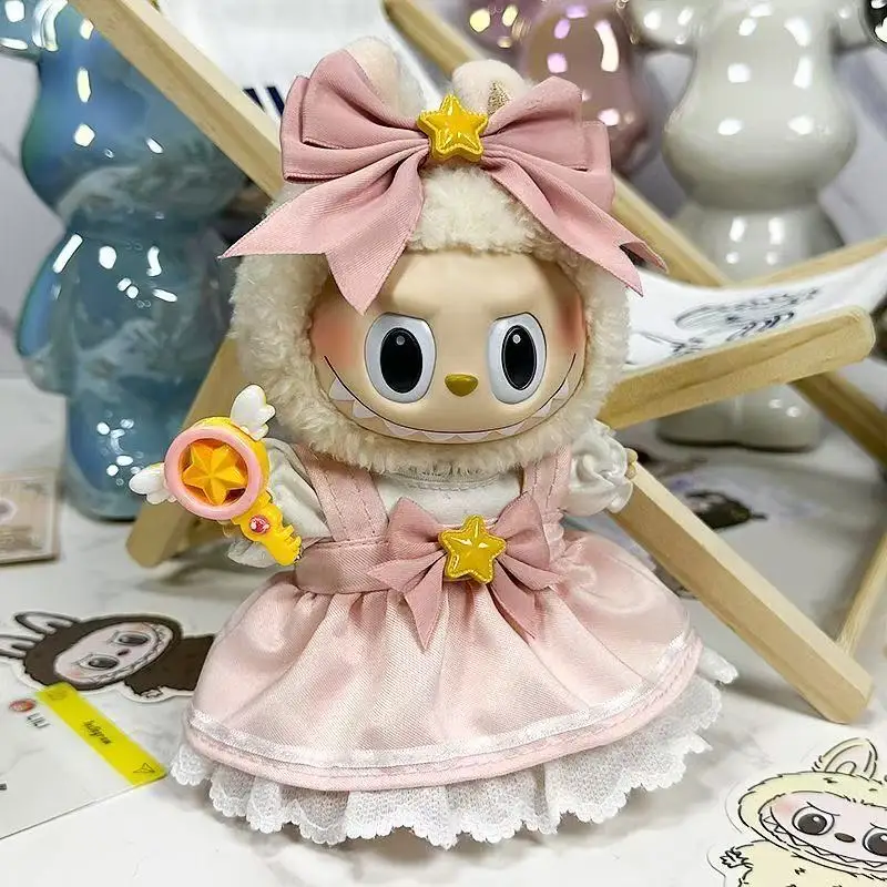 17cm Cute Baby Doll Clothes Accessories For Korea Kpop Labubu Idol Dolls Skirt Doll Clothes Clothing Accessories Labubu Clothes