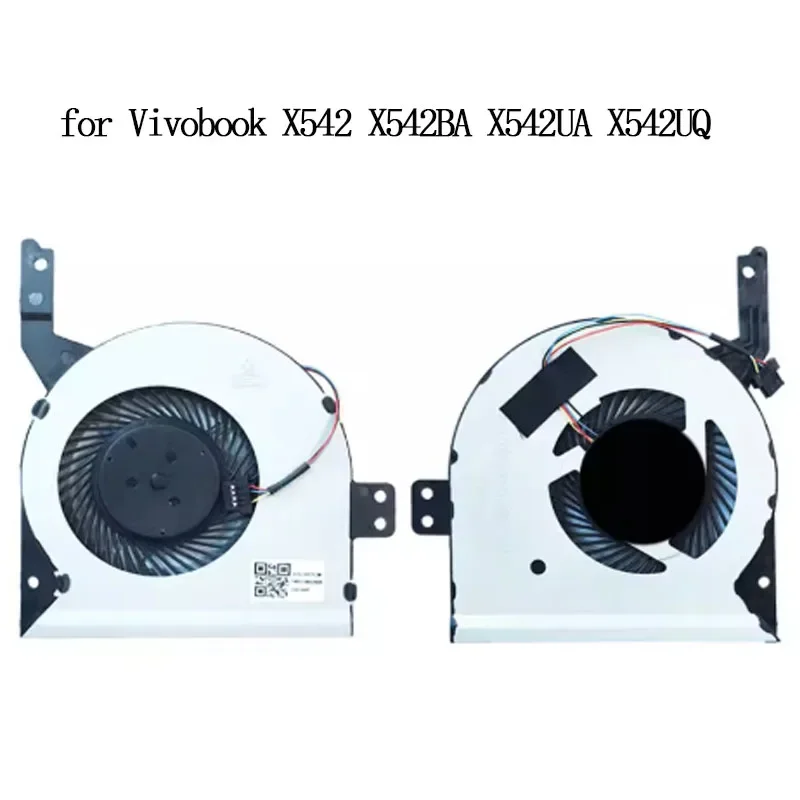 CPU Cooling Fans for ASUS Vivobook X542 X542BA X542UA X542UQ X542UR F580U 13NB0FD0T04111 13N1-26P0211 Processor Cooler Radiator