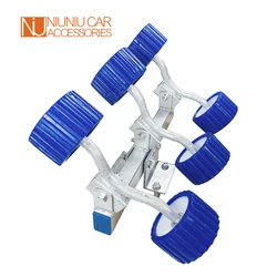 Boot Anhänger Weiche Wobble Rollen Kits 5 Zoll Blau Rippen 18MM Bohrung Zubehör Teile
