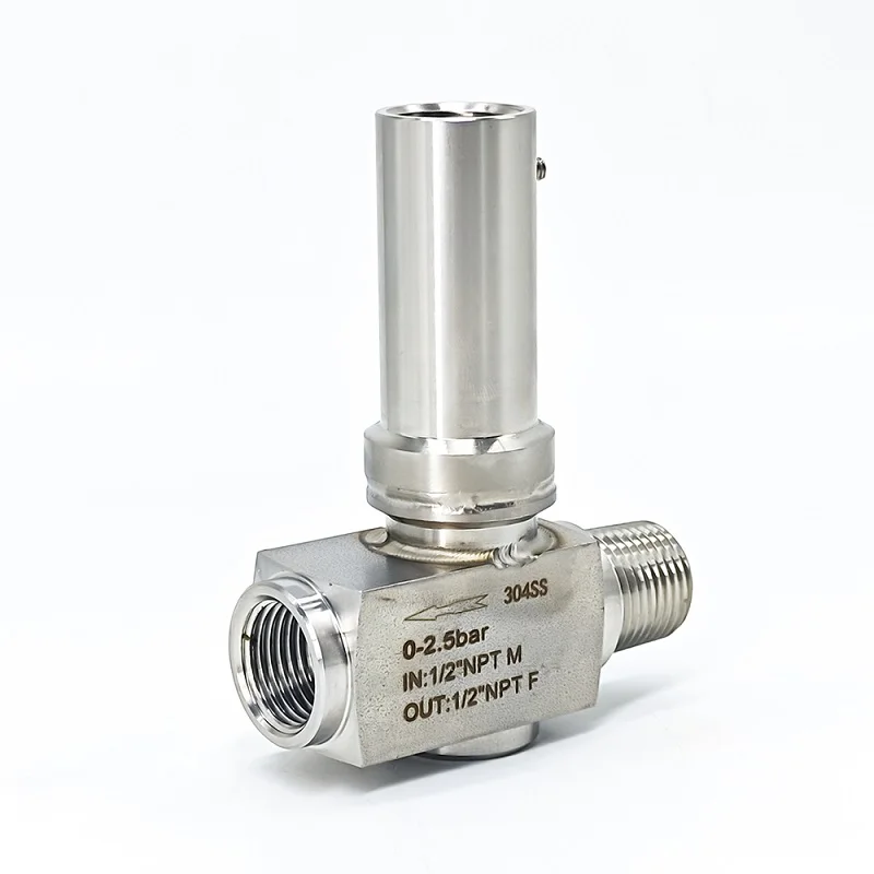 Customizable  Overpressure Protector Adjustable  Brass or Stainless Steel  Pressure Interface Thread