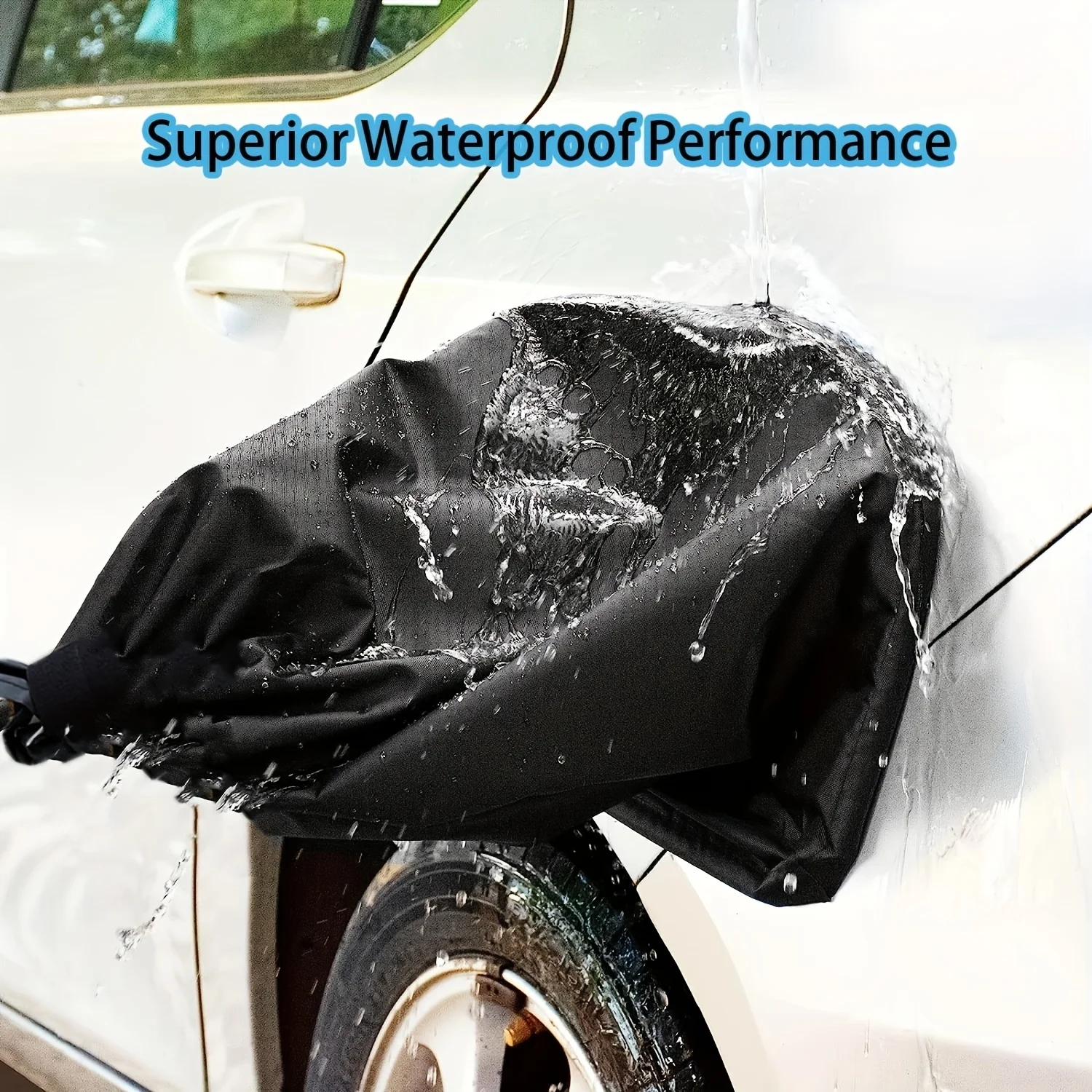 Magnetic EV Charger Port Cover - Durable, Weatherproof, UV & Snow Resistant, Heat Insulating for Electric Vehicles view 4