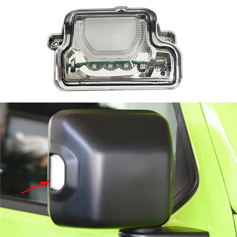 

Lasting 1 Pair Car Outside Wing Door Rearview Side Mirror Turn Signal Light Indicator Lamp For Jeep Wrangler JL 2018-2023