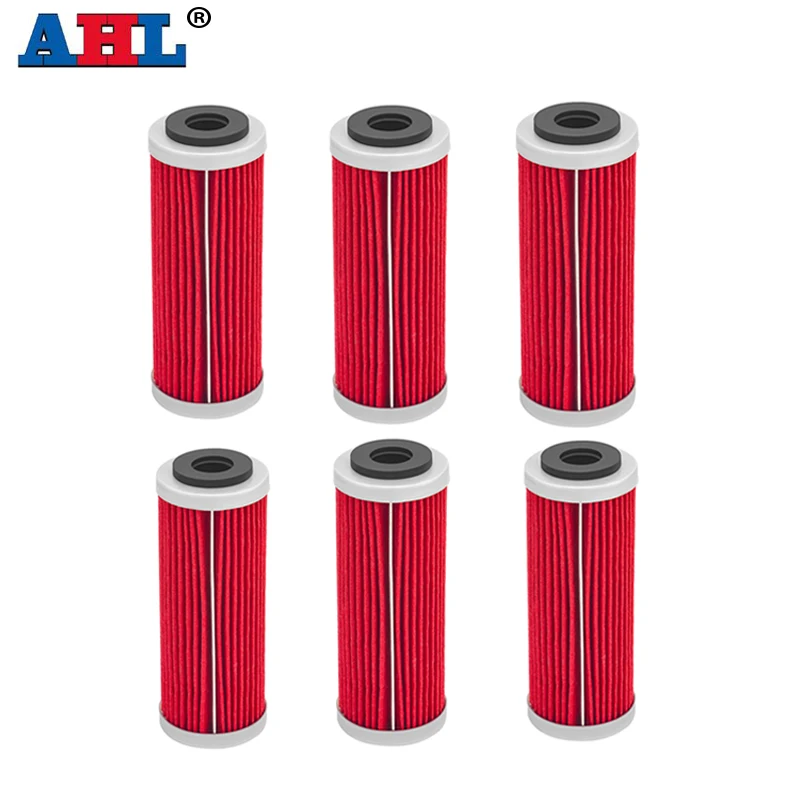 

1/4/6Pcs AHL Motorcycle Oil Filter For SX SXF SXS XCF XCF-W XCW SMR 250 350 400 450 505 530 For GAS GAS EC250F ES350 MC450F