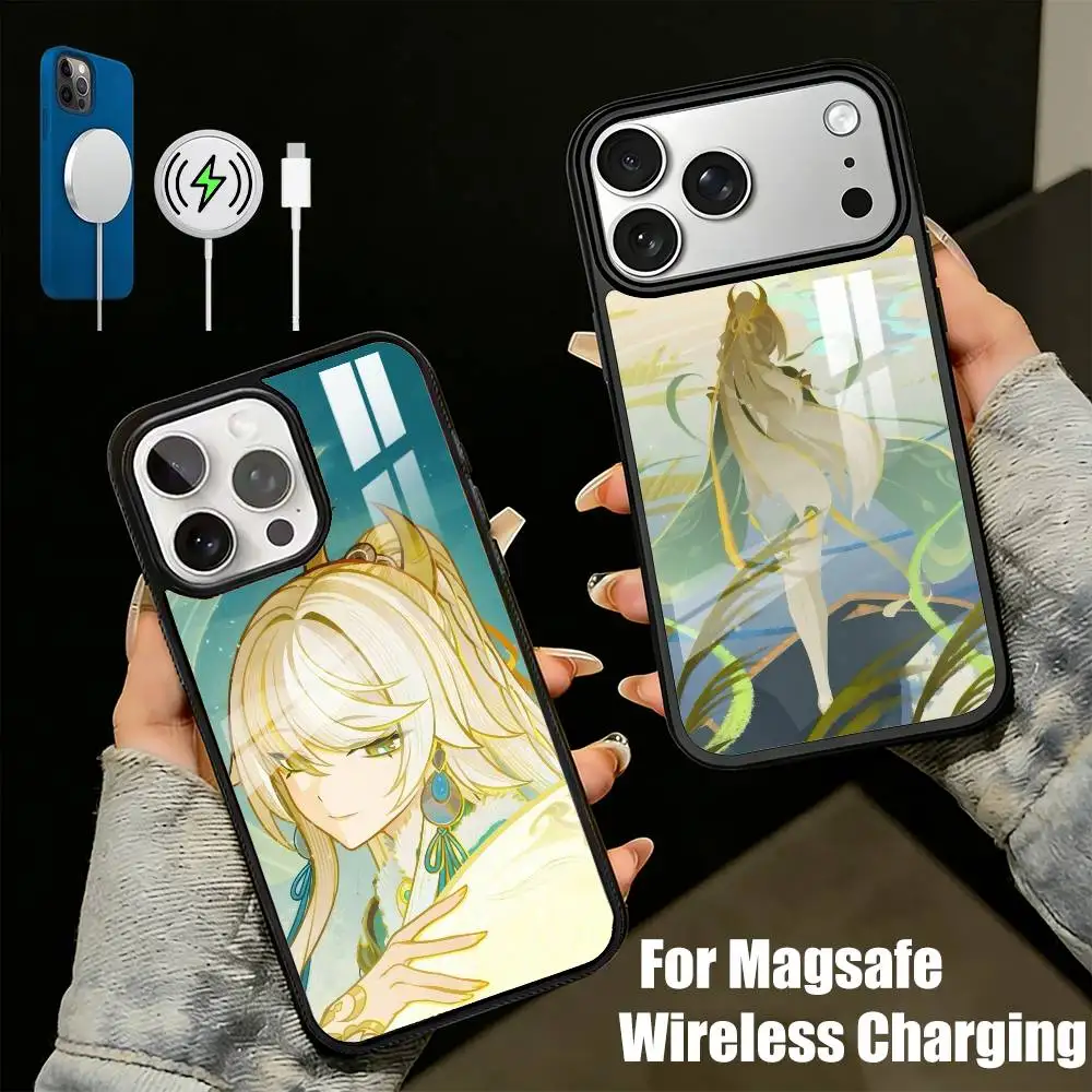 

Rock Horse Waifu Z-ZibaiS Phone Case For iPhone17,16,15,14,13 Plus,Pro Max Magnetic For Magsafe Wireless Charging