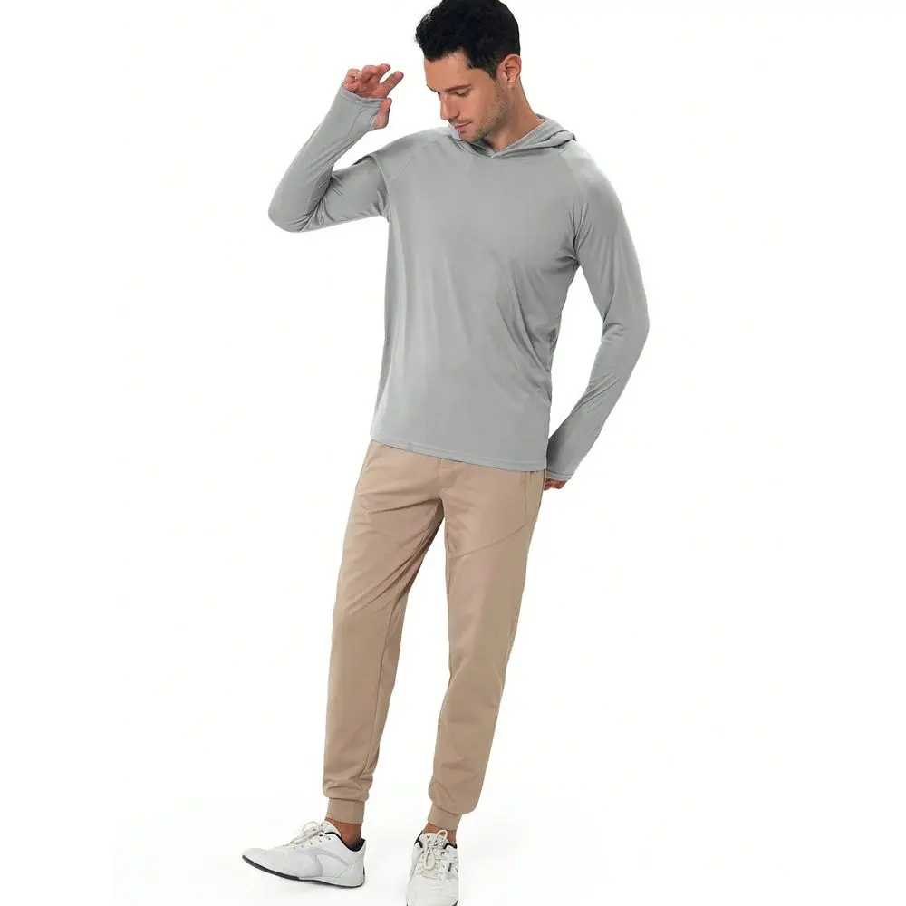 UPF 50 Sun Protection Hooded LongSleeved Fishing Running Fitness SPF Outdoor UV Shirt QuickDry Lightweight Top view 5