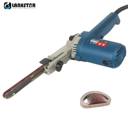 Belt Sander Mini Belt Grinder 9X533mm With 10pcs Belt Portable Metal Polishing Narrow Space Sanding Belt Grinding Machine