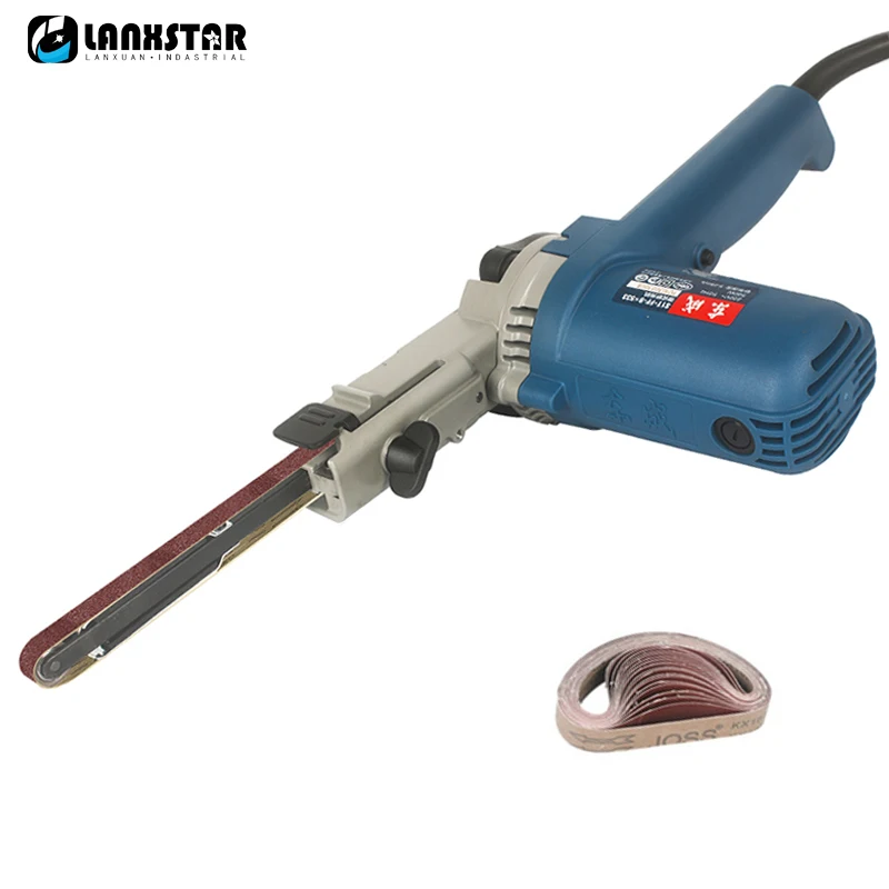 Lixadeira Mini Belt Grinder Polimento de Metal Portátil Lixamento de Espaço Estreito Máquina de Moagem 9×33 mm 10 Pcs