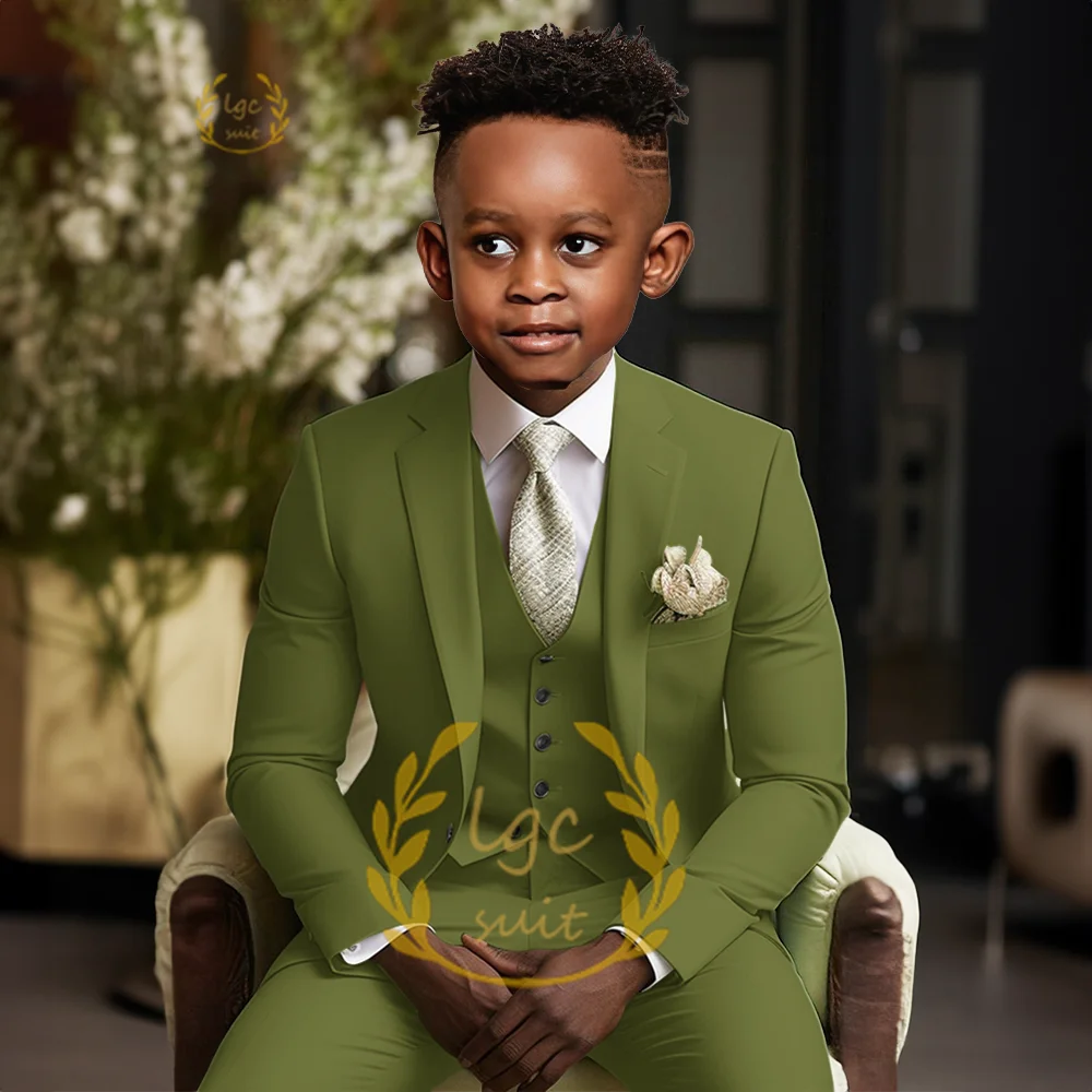 Boys single button suit 2 piece suit for children aged 3 to 16 years old for wedding party banquet formal occasion custom suit