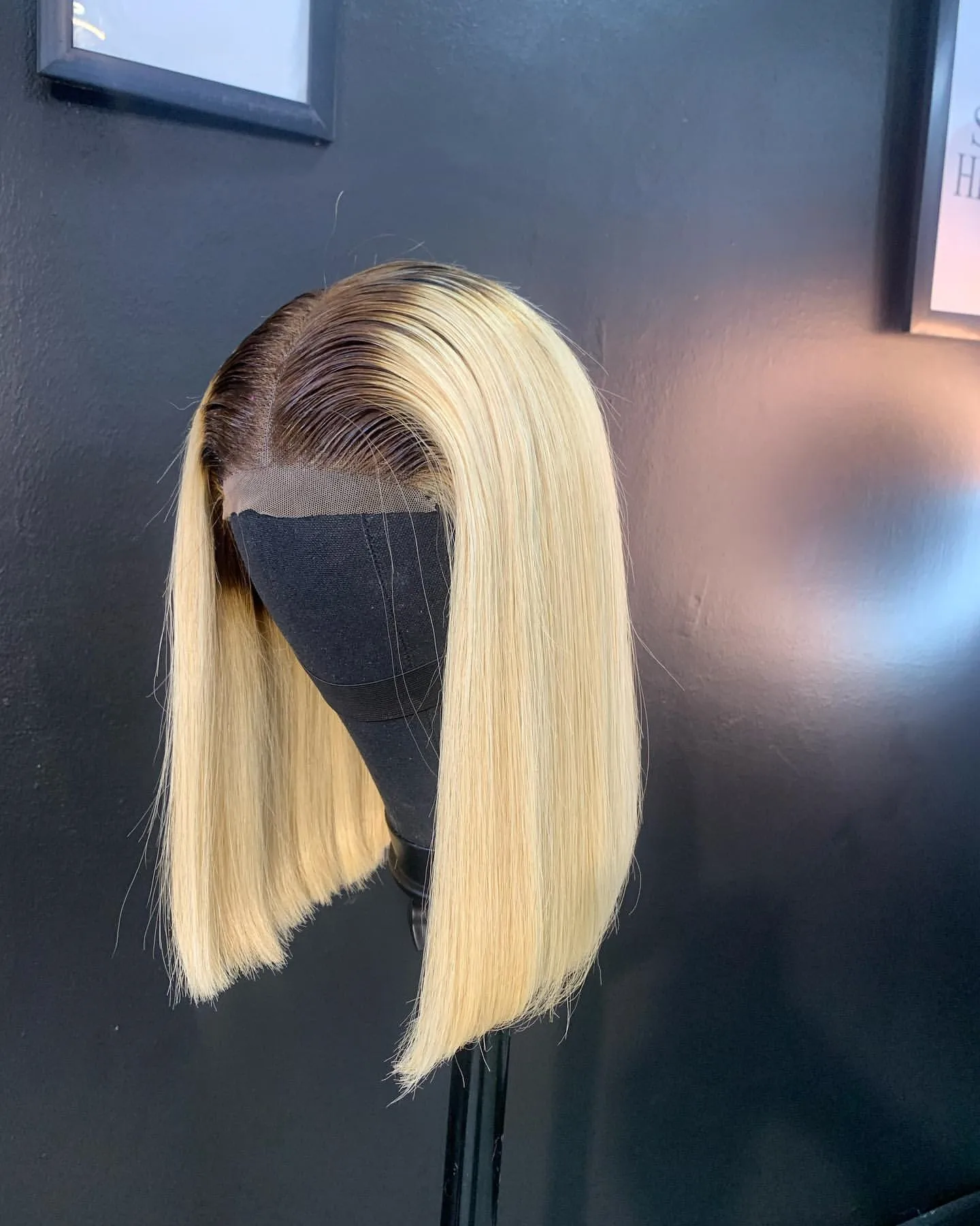 4/613 العسل شقراء مع جذور داكنة ملونة 13x4x1 الدانتيل جزء شعر مستعار للنساء شعر مستعار دانتيل شفاف البرازيلي عذراء شعر مستعار 180% #4