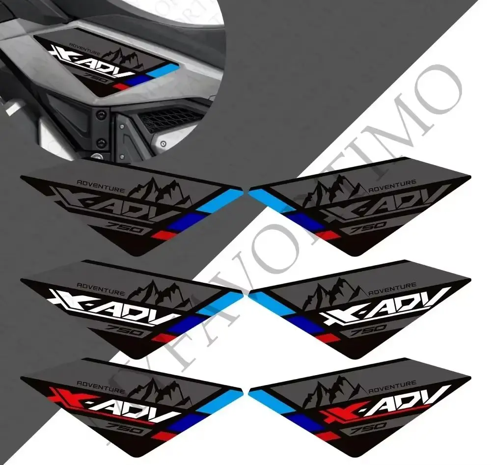 

For HondaX ADV 750 2021 - 2024 Motorcycle Stickers Adhesive Decals Protector Tank Pad Kit Knee Wheels Body Fender Shell