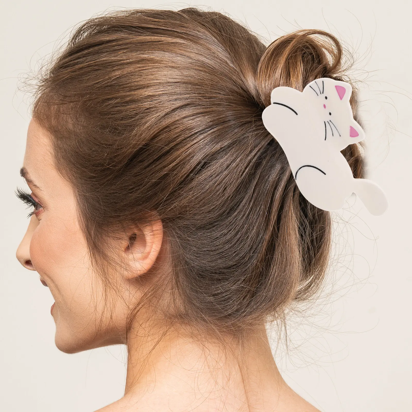 

Novelty Cat Hair Clip Claw Style for Women Girls Cartoon Animal Hair Accessory Strong Grip Whimsical Design Multiple Color