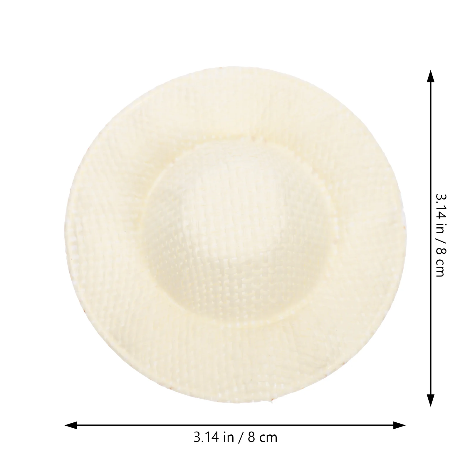 10 stuks Mini Geweven Hoeden Comfortabel Niet-irriterend Oppervlak Ideaal voor School Ambachten Mini Huis Decor DIY Creatief Project