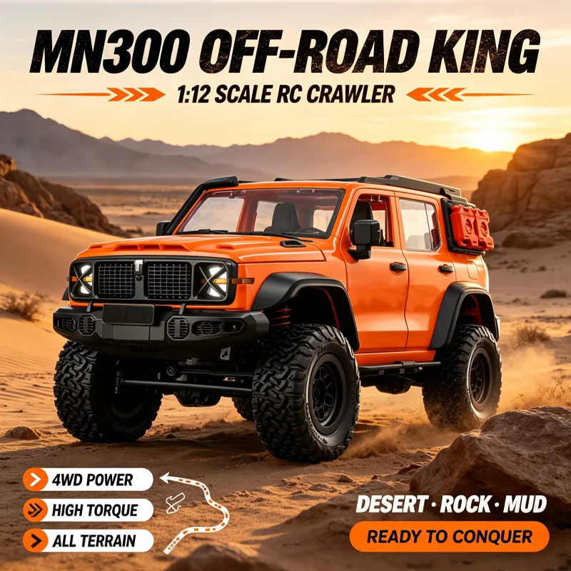 Rc Hobby Brand - MN‑300 1:12 4WD Fully Proportional RC