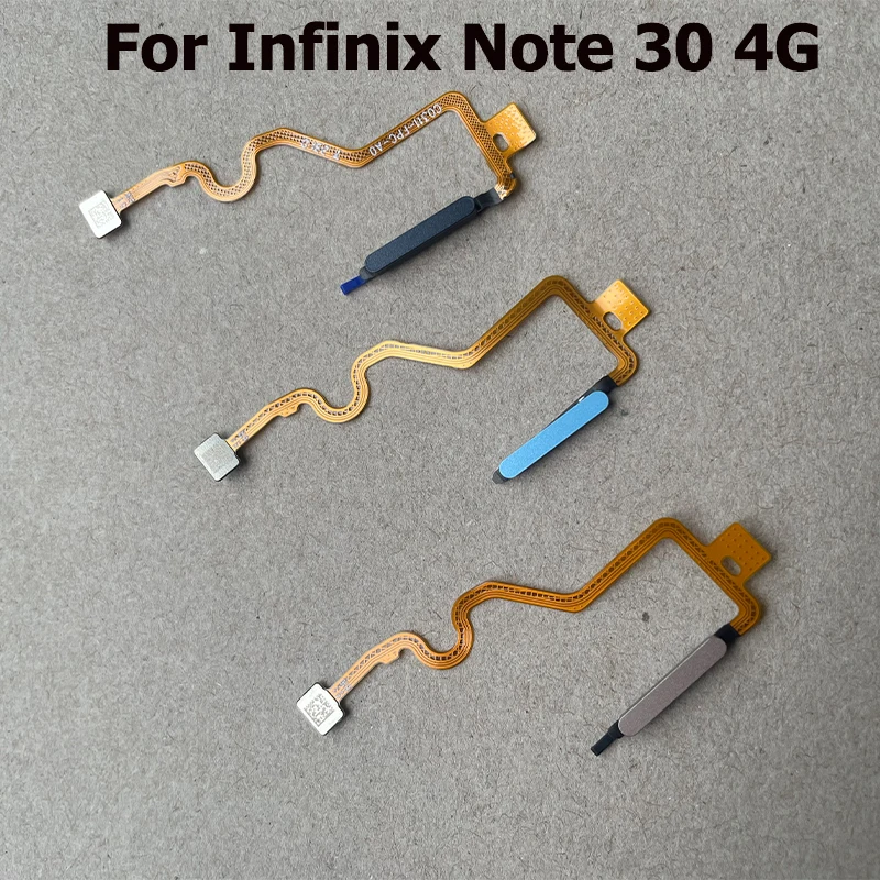 For Infinix Note 30 Home Button Menu Fingerprint Sensor Touch ID Scanner Ribbon Connector Flex Cable For Note 30 Pro 4G 5G