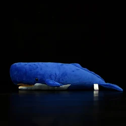 New 54cm Lifelike Sperm Whale Simulation Stuffed Toys Soft Sea Animals Cachalot Plush Toy Pot Dolls Gift