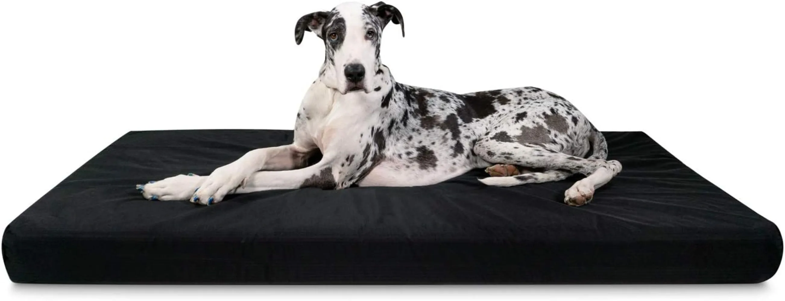 Tough Rip Stop Orthopedic Rectangle Dog Bed Removable Washable Cover Solid Orthopedic Foam for XX Large Dogs 68