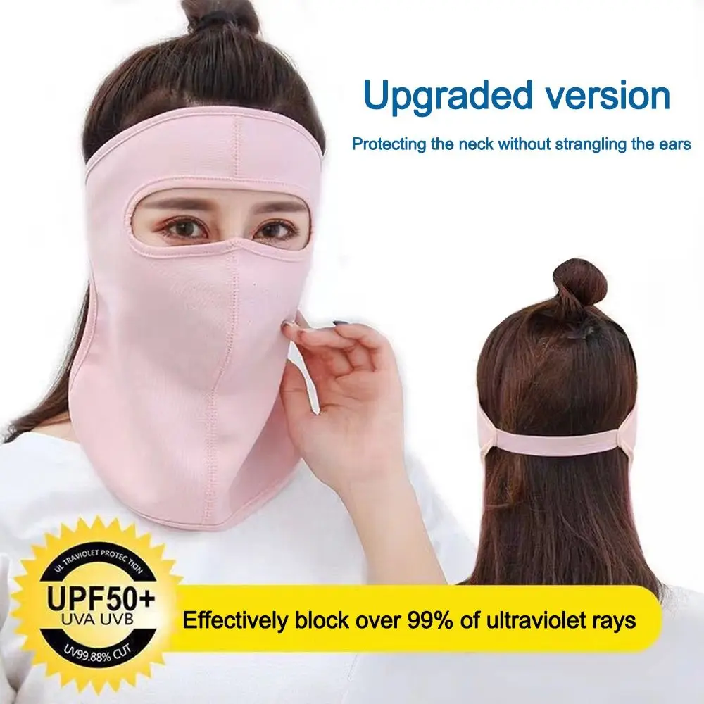 قناع واقي من الشمس للجنسين، قناع كامل الوجه والرقبة، قناع ركوب الدراجات في الهواء الطلق، قناع صيفي مضاد للأشعة فوق البنفسجية وجيد التهوية، وشاح في الهواء الطلق #1