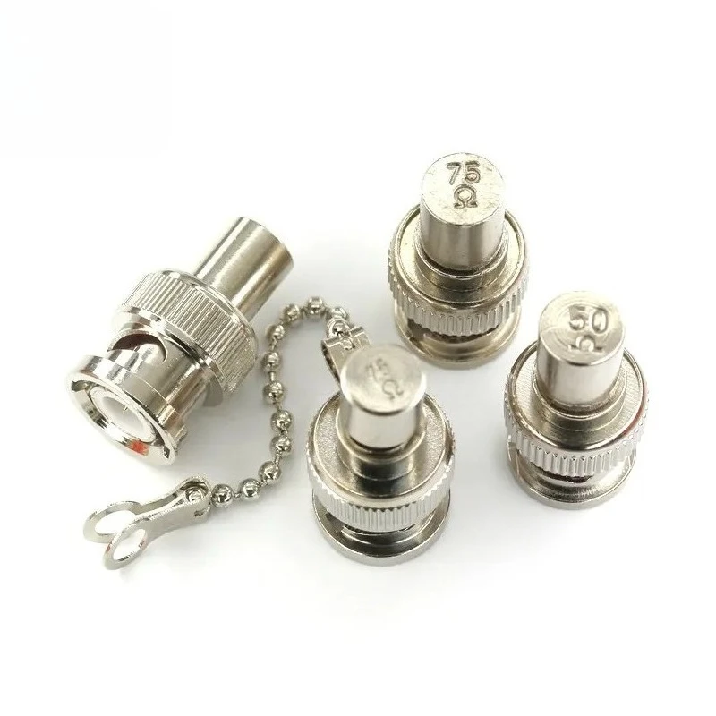 5pcs/lot BNC Load Male Plug Termination Connector Coaxial Brass Resisitor 50/75Ohm