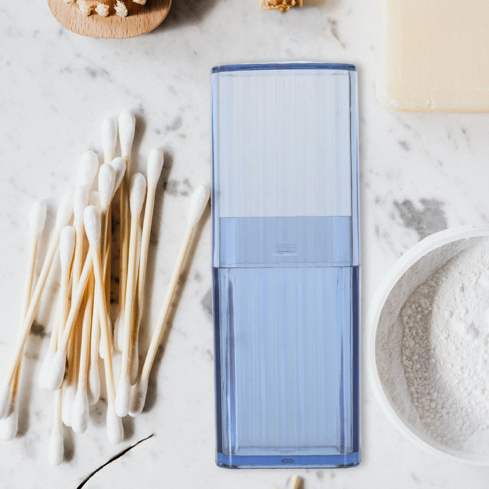 

4Pcs Portable Cotton Swab Storage Box Organizing Container Toothpick Storage Box