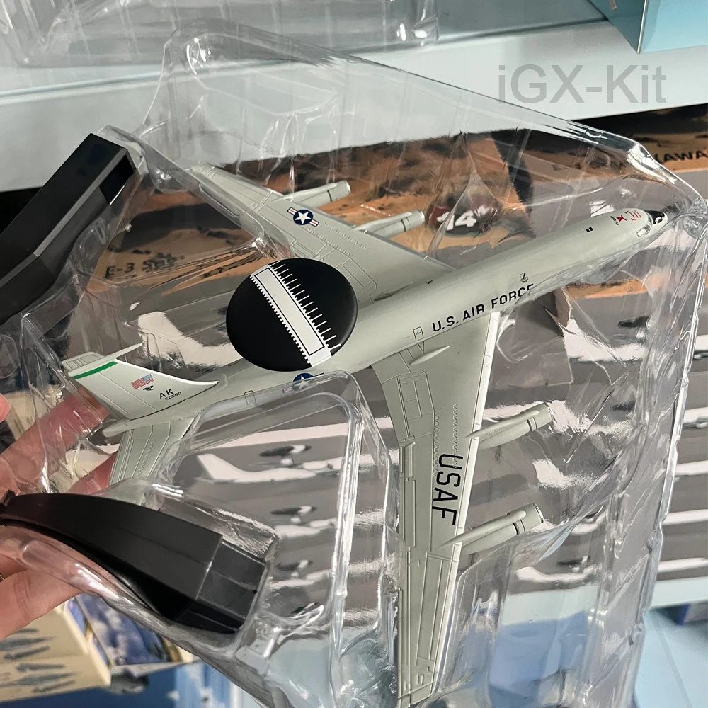 1:200 Scale E-3 Sentry AWACS Early Warning Aircraft E3 Airplane Metal Finished Static Plane Model